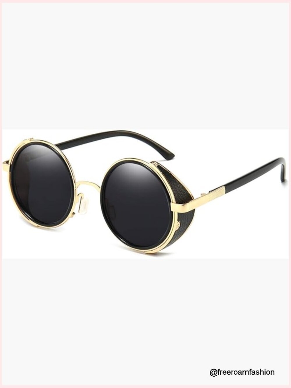 Vintage Retro Round Sunglasses Metal Circle Frame UV400 Protection
